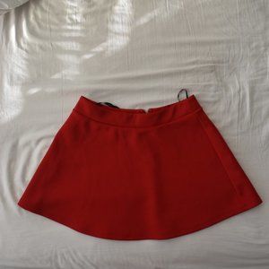 red forever 21 mini skirt